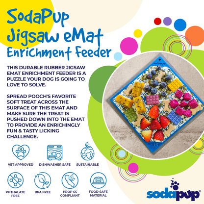 SodaPup Jigsaw Puzzle eMat Enrichment Lick Mat