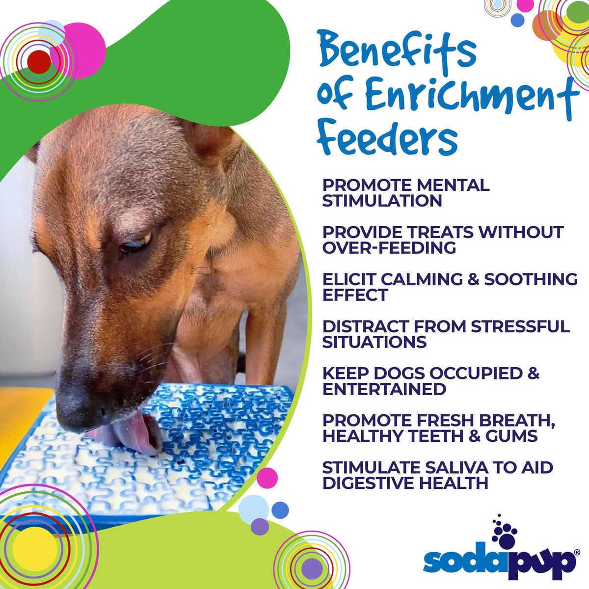 SodaPup Jigsaw Puzzle eMat Enrichment Lick Mat