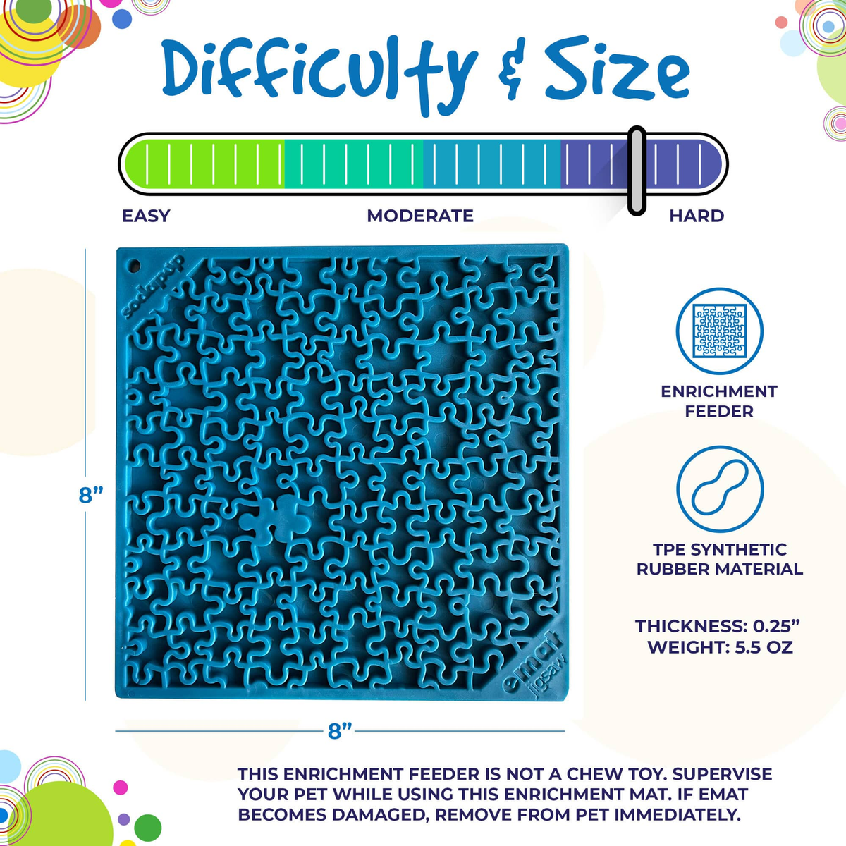 SodaPup Jigsaw Puzzle eMat Enrichment Lick Mat