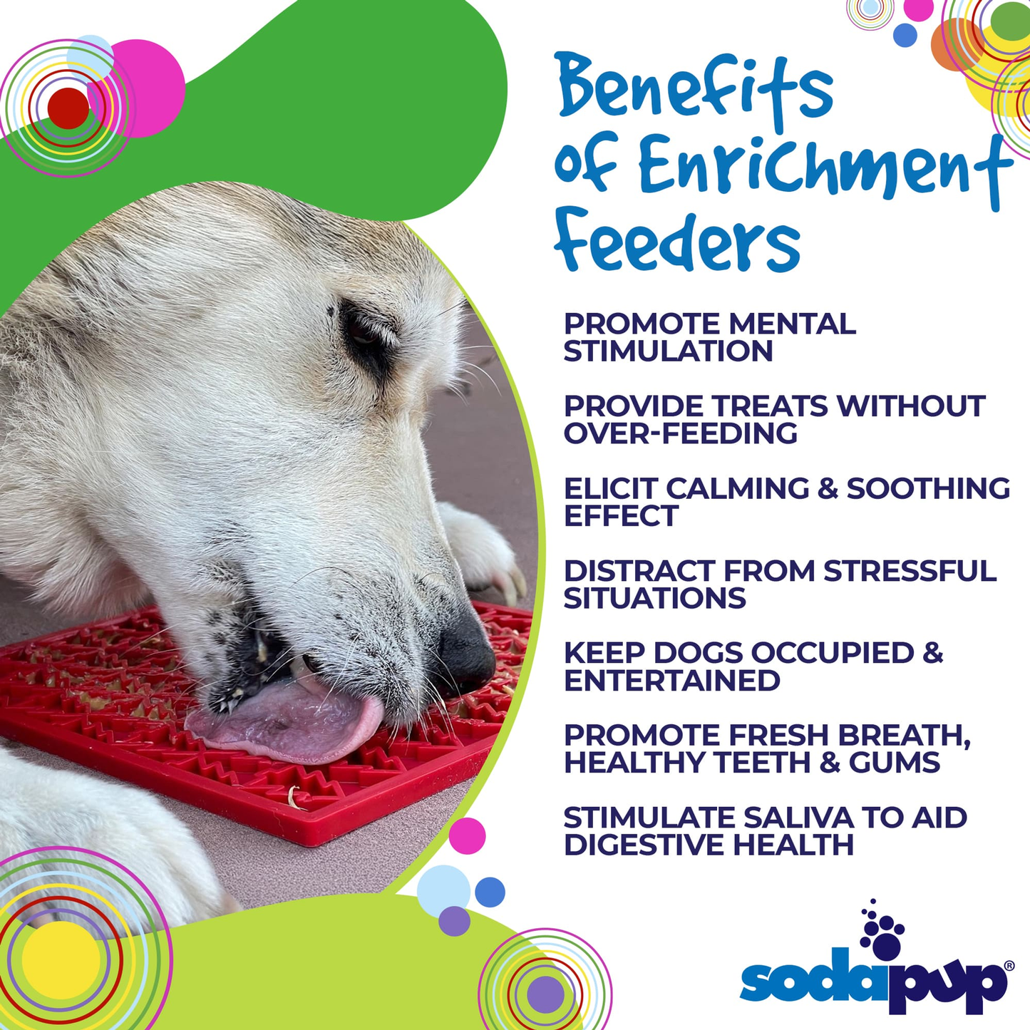 SodaPup Peace Tree eMat Enrichment Lick Mat