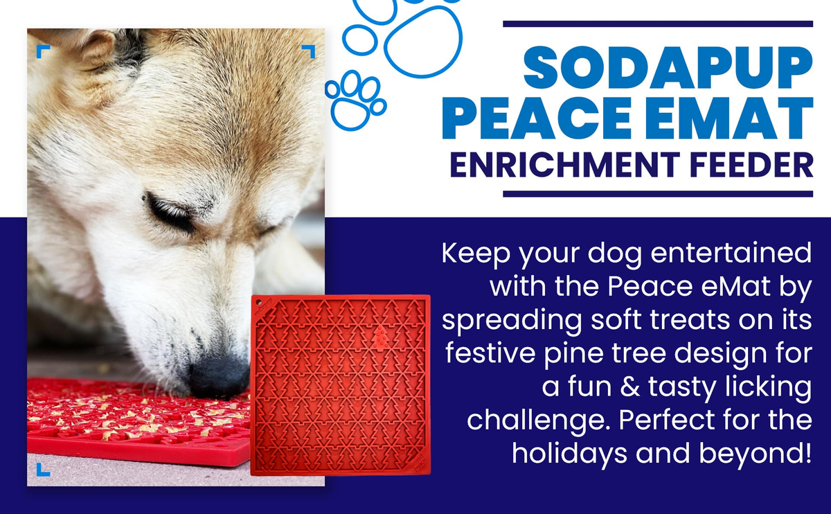 SodaPup Peace Tree eMat Enrichment Lick Mat