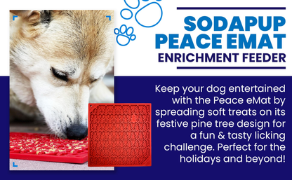SodaPup Peace Tree eMat Enrichment Lick Mat