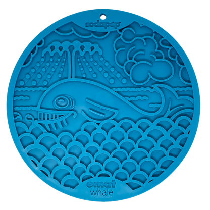 SodaPup Whale eMat Enrichment Lick Mat with Suction