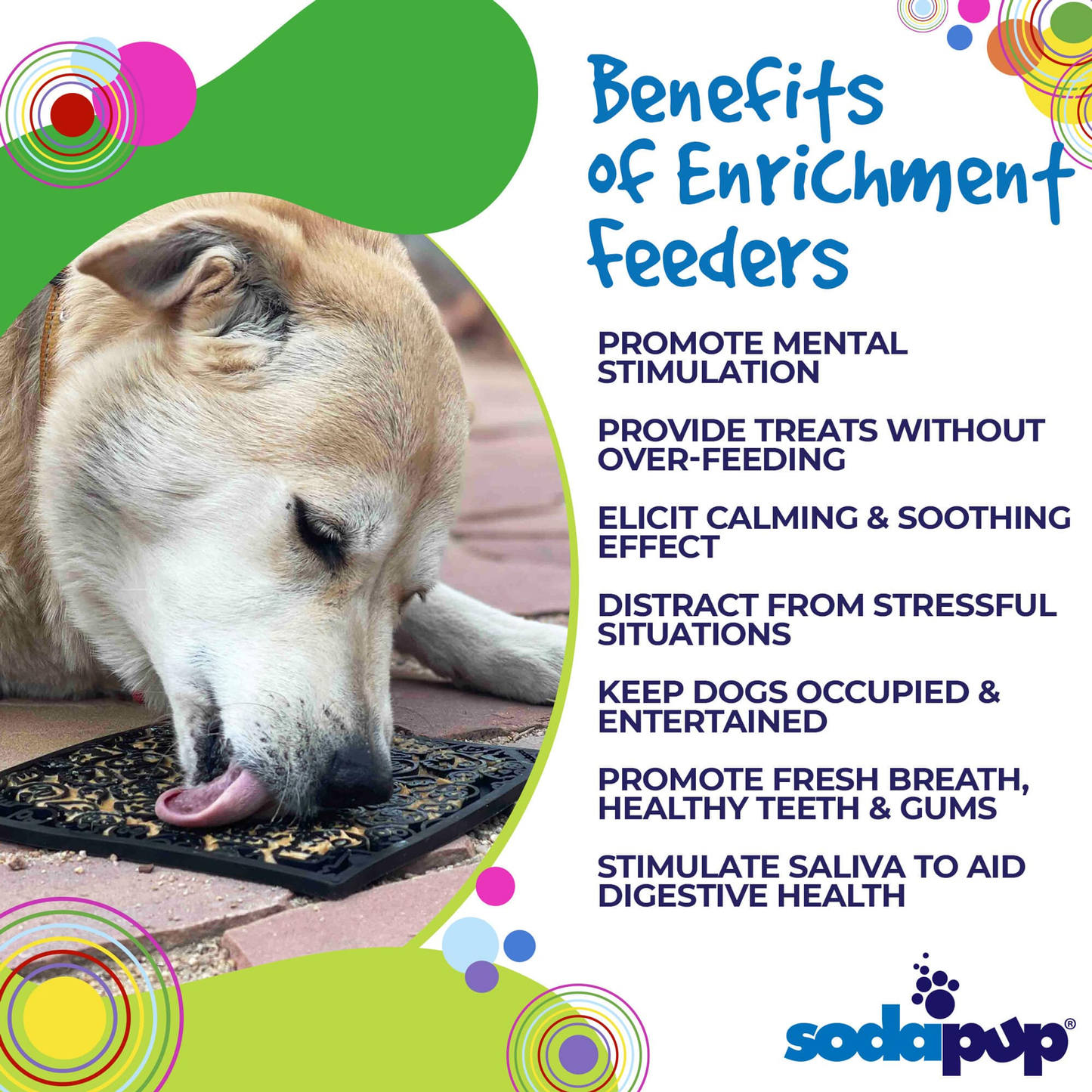SodaPup Zombie eMat Enrichment Lick Mat for Dogs & Cats