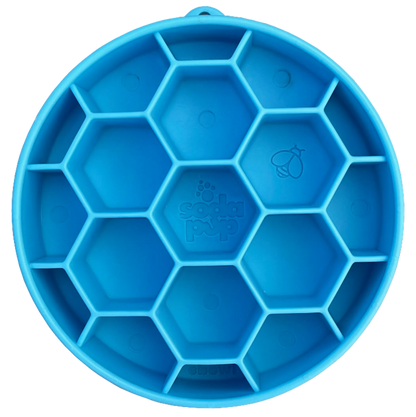 Honeycomb eBowl Deep Slow Feeder Dog Bowl for Enrichment