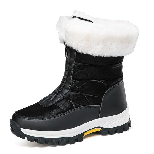 Women Fleece Lined Winter Snow Boots High Top Warm Cotton Shoes