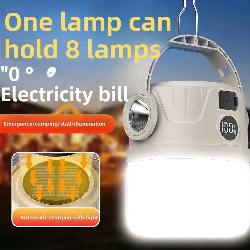 Multifunctional Solar USB Charging LED Camping Light