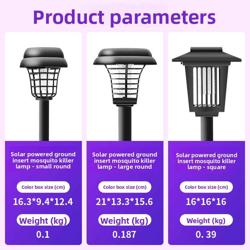 Solar Powered Outdoor Insect Killer Lamp