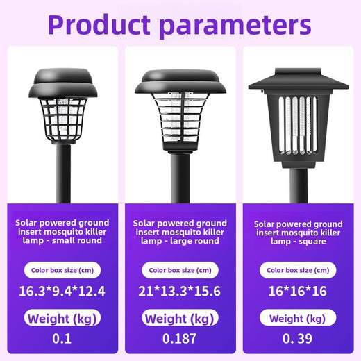 Solar Powered Outdoor Insect Killer Lamp