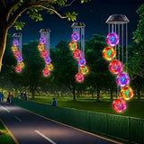 Solar Powered Color Changing Wind Chime Light with LED