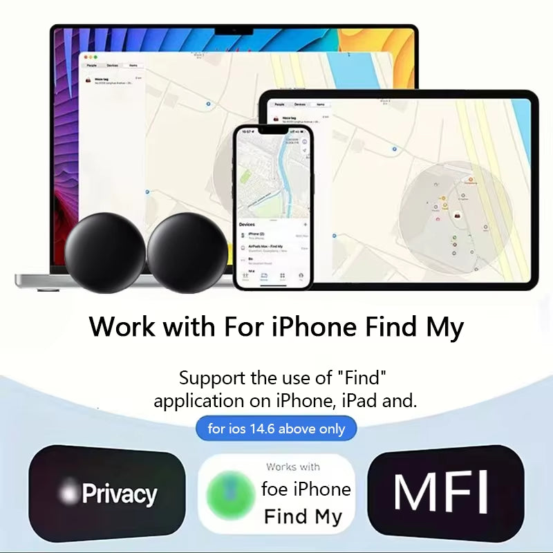 1/ 4Pack GPS Tracker Strong Magnetic Car Vehicle Tracking Anti-Loss Positioning Device Car Locator Work with Apple Find My APP