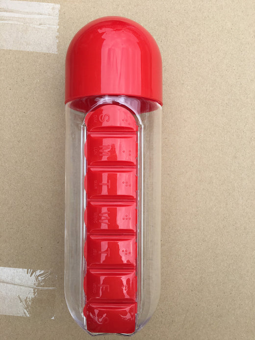 Convenient cup with a medicine container