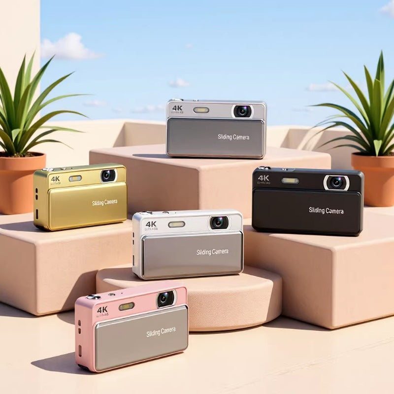 Sliding Digital Camera with 4K HD Video and Photo