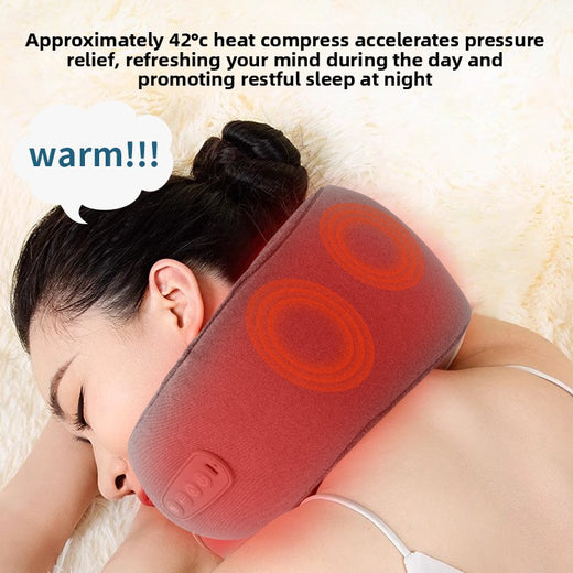 U-Shaped Inflatable Neck Massager Pillow