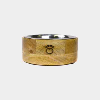GF Pet Mango Wood Single Bowl