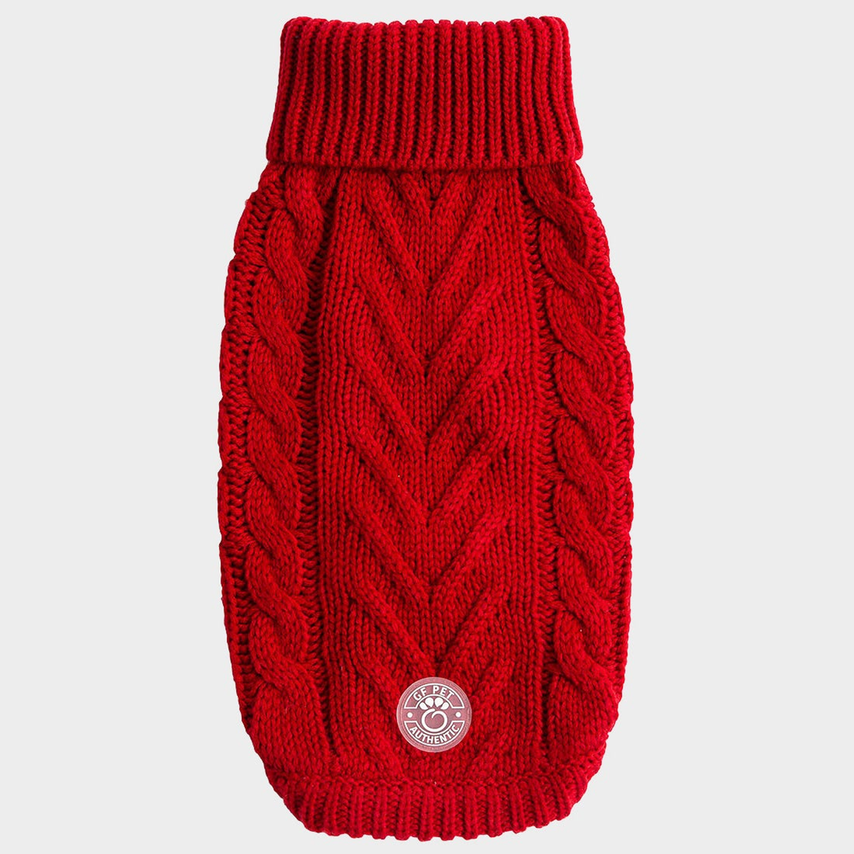 GF Pet Chalet Cable-Knit Dog Sweater