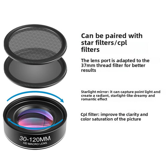 Universal Smartphone Macro Lens 30-120X Magnification Lenses product image 2