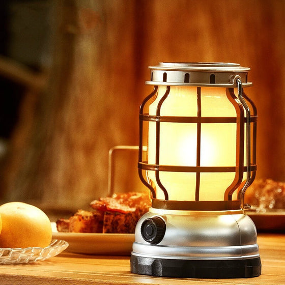 Solar Camping Lantern with Flame Effect Outdoor Lighting & Tools product image 1