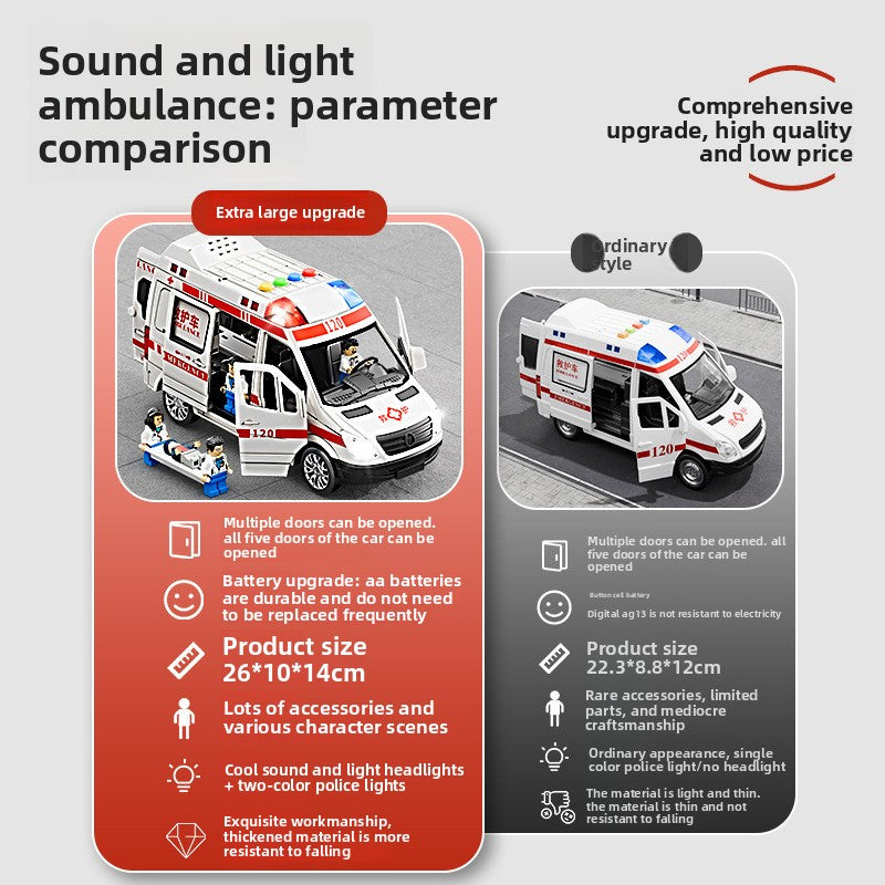 Childrens Ambulance Toy Car with Sound and Light