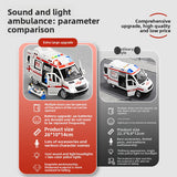 Childrens Ambulance Toy Car with Sound and Light