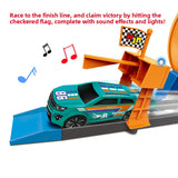 Children's toy track alloy vehicle