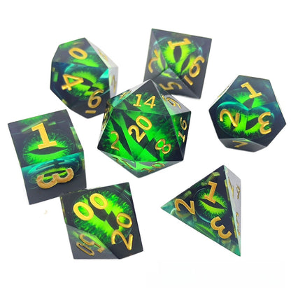 Resin Pointed Dice for Tabletop RPG