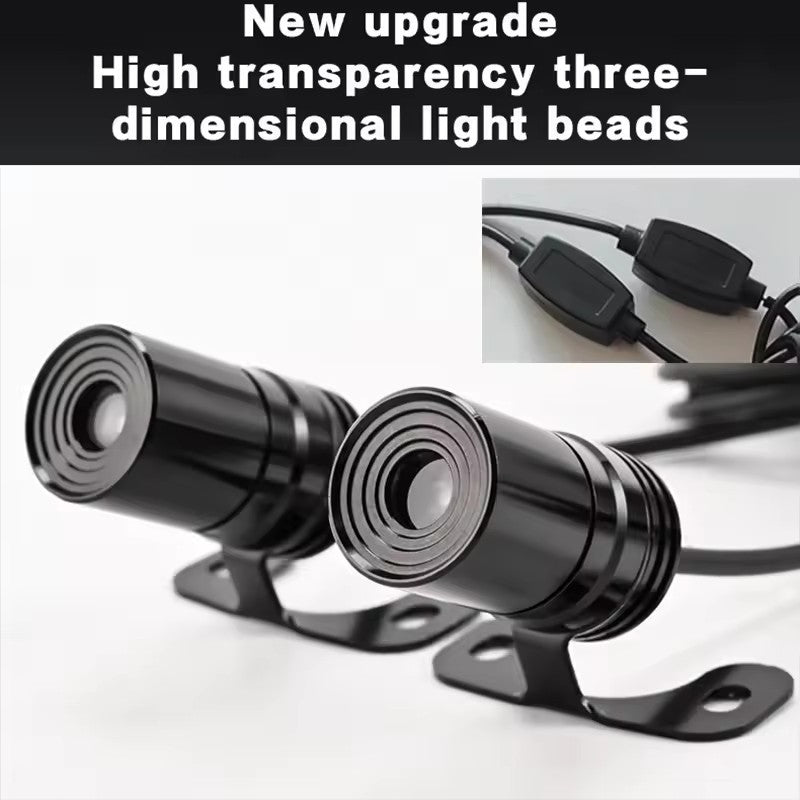 Universal Angel Wings Projection Light for Electric Vehicle Motorcycle Car Door Chassis Welcome Lamp