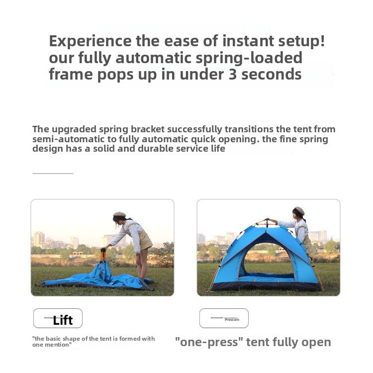 Automatic Folding Camping Tent for 3-4 People