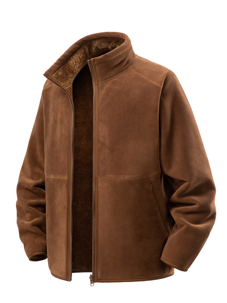 Solid Fleece Coat