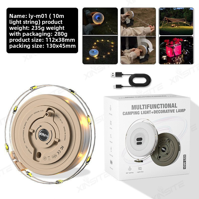 Retractable LED Camping Light Strip