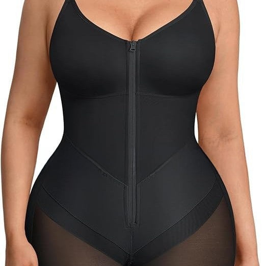 Shapewear bodysuit with front zipper and adjustable straps, photo 5