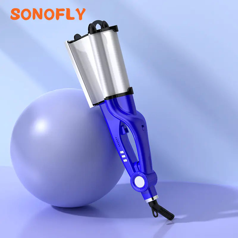 Water ripple curling iron