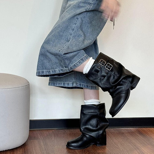 Platform ankle boots