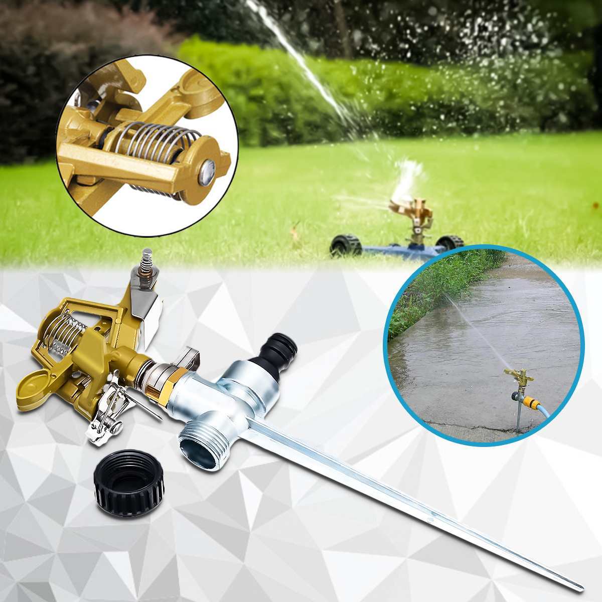360 rotating garden sprinkler