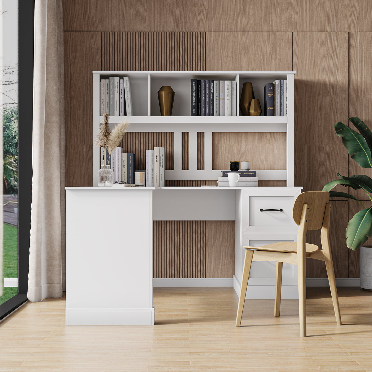 Home Office Computer Desk With Hutch