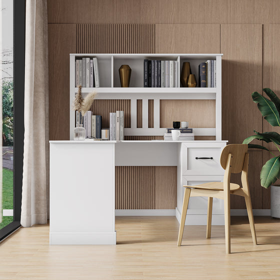 Home Office Computer Desk With Hutch