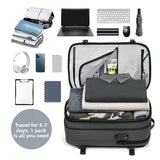 Men's Large Capacity Water-Resistant Vacuum Compression Travel Backpack