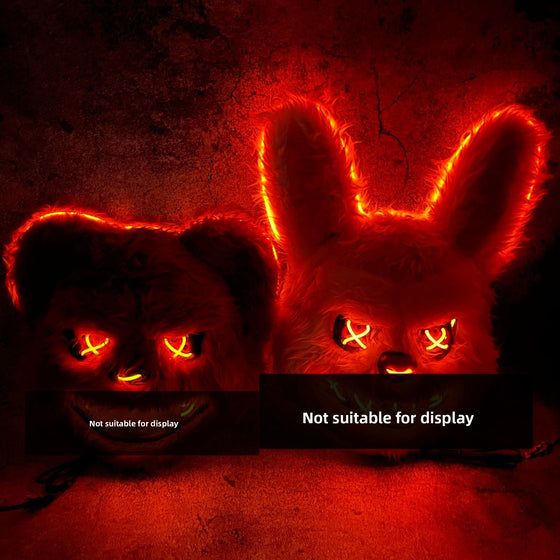 LED Glowing Horror Animal Shape Mask for Halloween Party