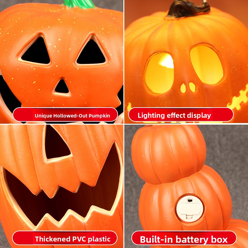 Glowing Halloween Pumpkin Lantern