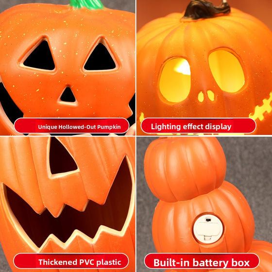 Glowing Halloween Pumpkin Lantern