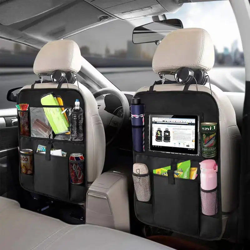 Car Seatback Organizer with Cup Holder