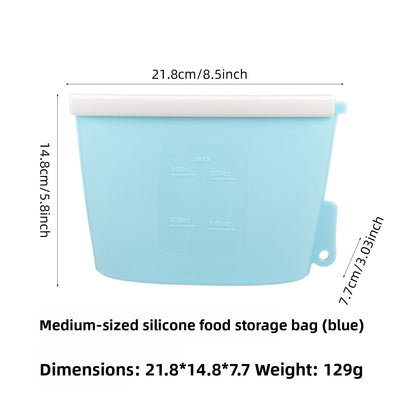 Food-grade vertical silicone fresh-keeping bag
