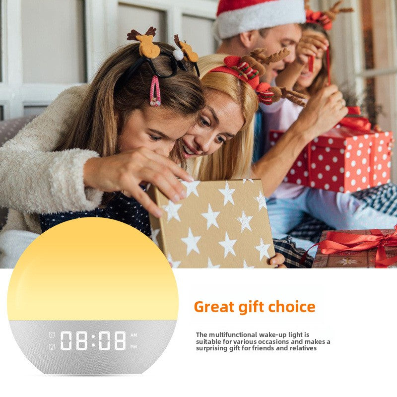 Multifunction Sunrise Alarm Clock with Bluetooth Speaker