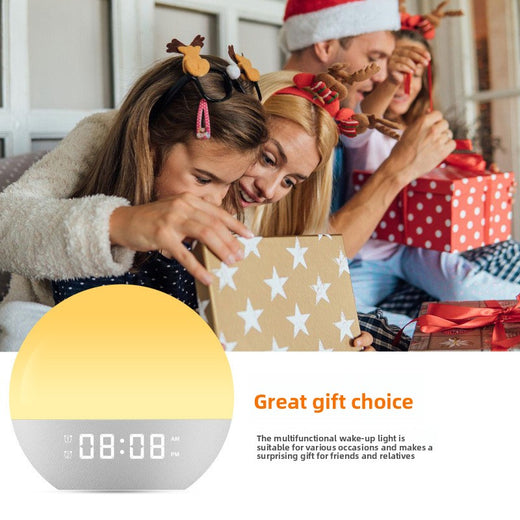Multifunction Sunrise Alarm Clock with Bluetooth Speaker