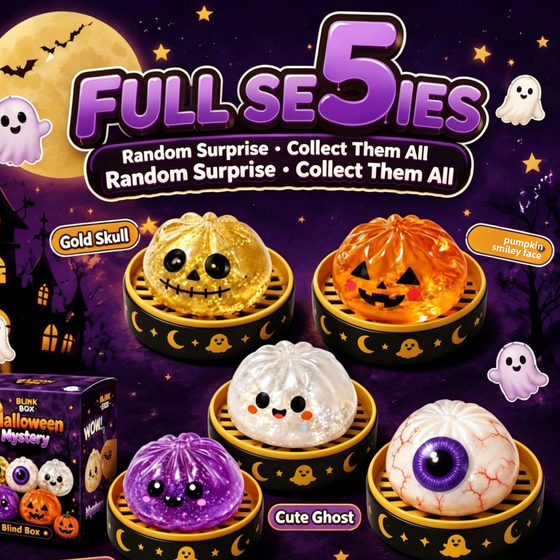 Halloween dumplings, scary buns, rebound stress-relieving toys