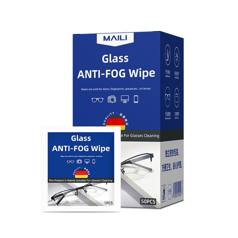 Disposable Anti-Fog Lens Cleaning Wipes