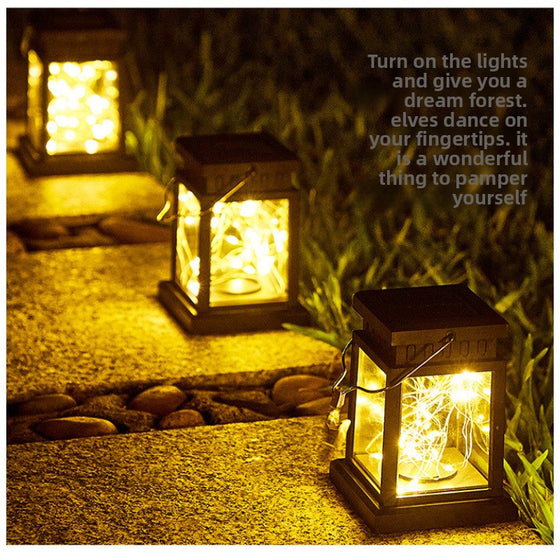 Solar Copper Wire Star Palace Lantern Decor product image 4