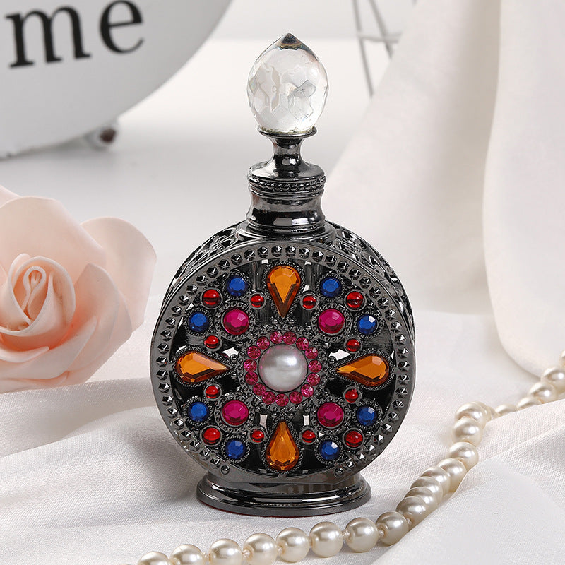 12ml metal empty essential oil perfume bottle glass split bottle