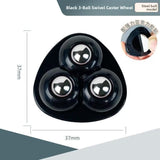 Adhesive Universal Furniture Casters with Steel Ball Bearings
