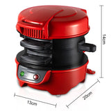 Breakfast sandwich maker shown in the orange colorway